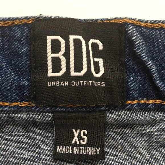 Urban Outfitters BDG Snap Front A-Line Silhouette Short Denim Skirt Size XS - Picture 6 of 7